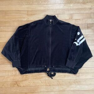 Juicy Couture Black Jacket with Gold Zipper